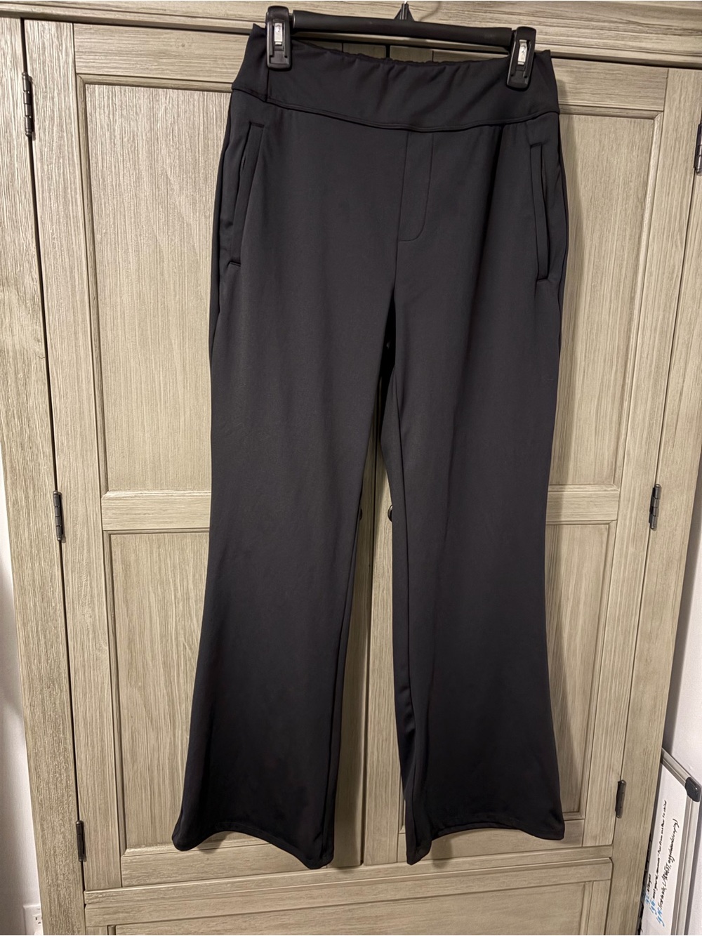 HALARA Black Wide-Leg Ponte Pull-On Pants